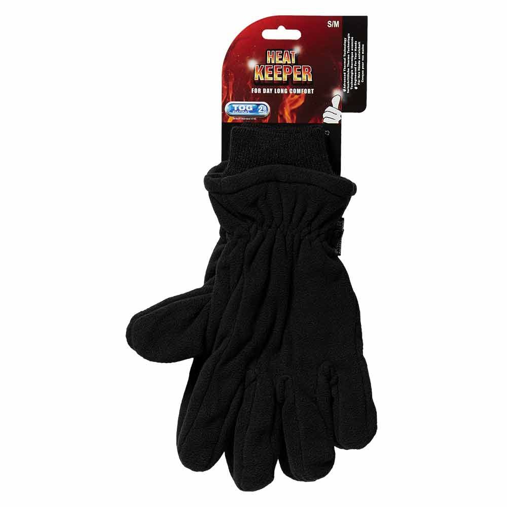 Heat Keeper Thinsulate/Fleece Black Herren thermische Handschuhe