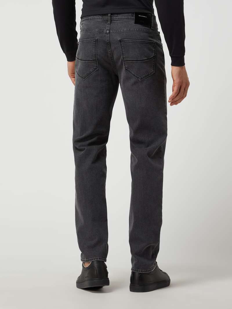 Straight Fit Jeans mit Stretch-Anteil Modell 'Cadiz' in dunkelgrau