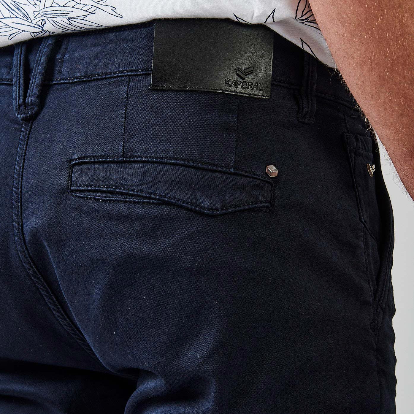 IRWIX  Jean slim relaxed bleu marine homme