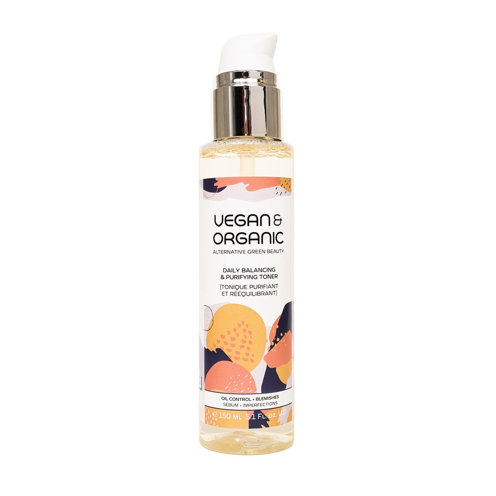 Vegan & Organic HUILE D'ARBRE À THÉ + RACINE DE BARDANE TONIQUE PURIFIANT ET RÉÉQUILIBRANT