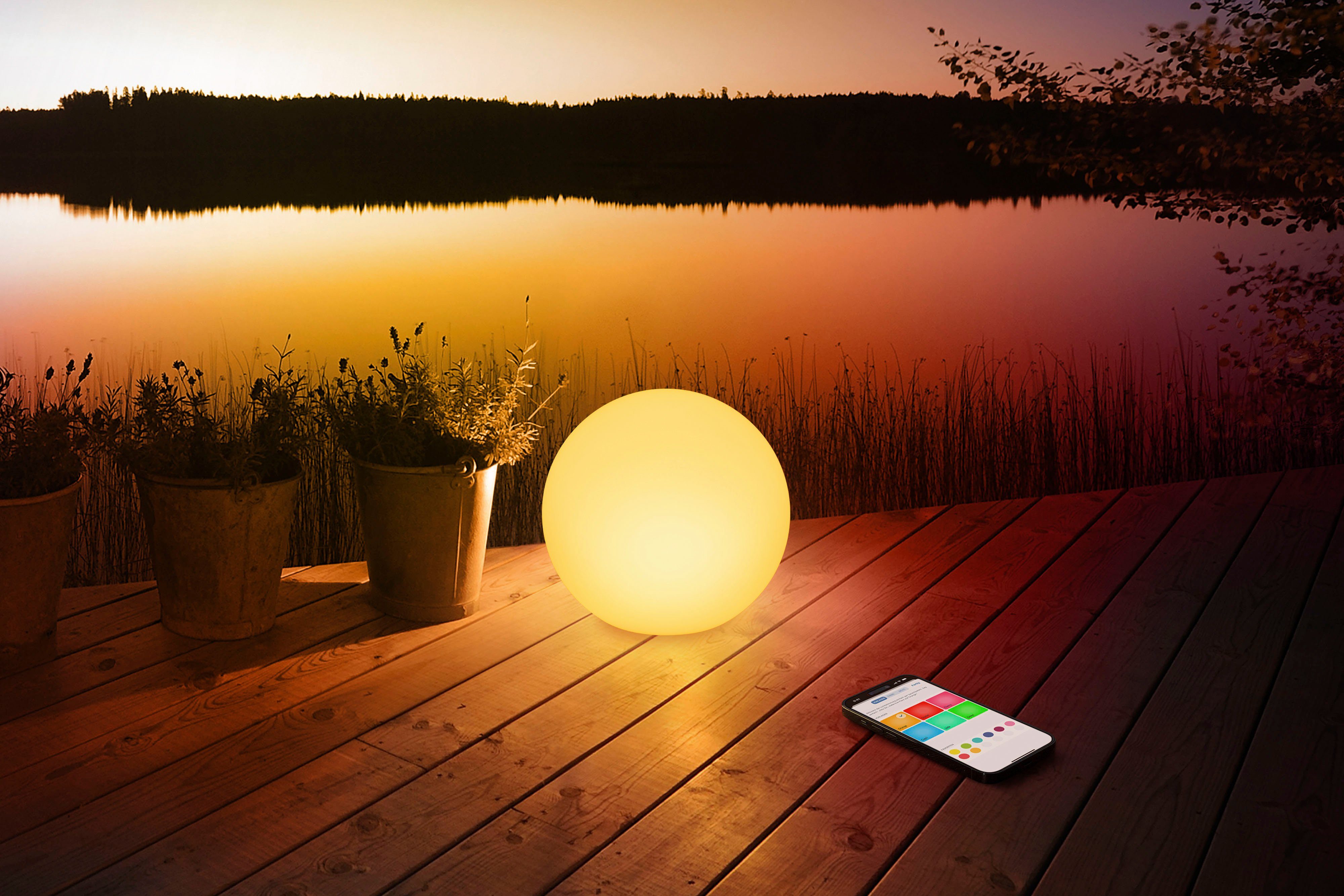 EVE Smarte LED-Leuchte Flare 20EBV9901, Bluetooth, Smart Home, LED fest integriert