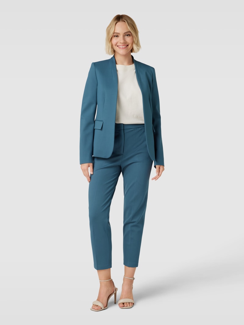 Blazer mit Pattentaschen in lagune
