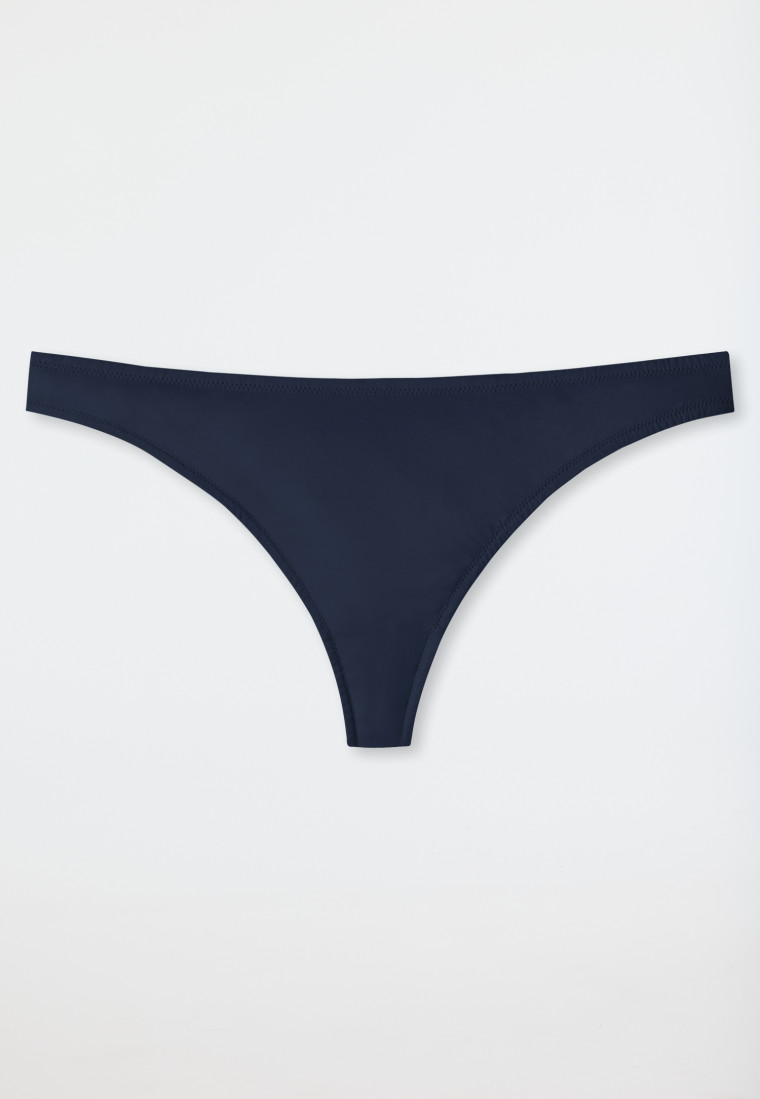 String Microfaser Spitze nachtblau - Invisible Lace