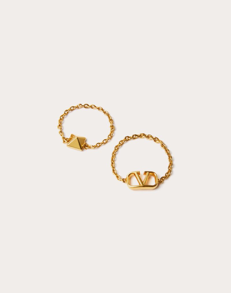 Mini Vlogo kenmerkende metalen ringenset