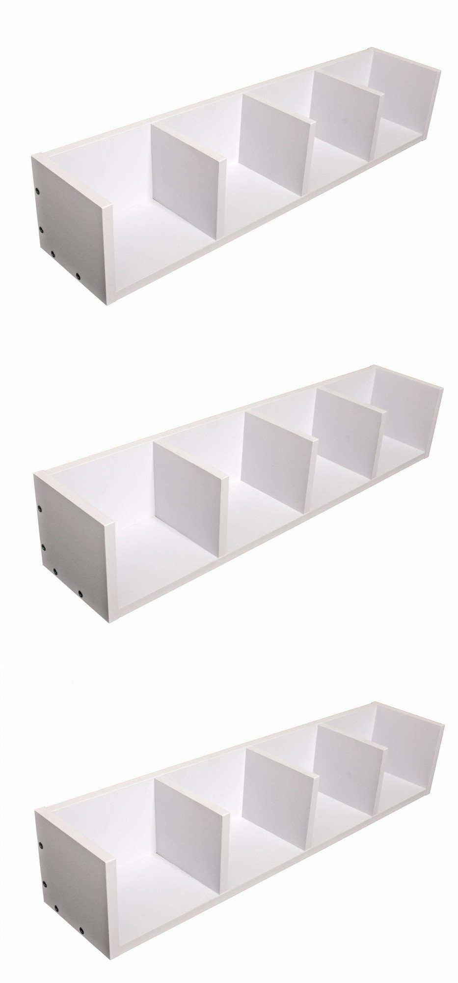 GartenHero Bücherregal Wandregal weiß Bücherregal CD Regal Wandboard Hängeregal Küchenregal, 1-tlg.