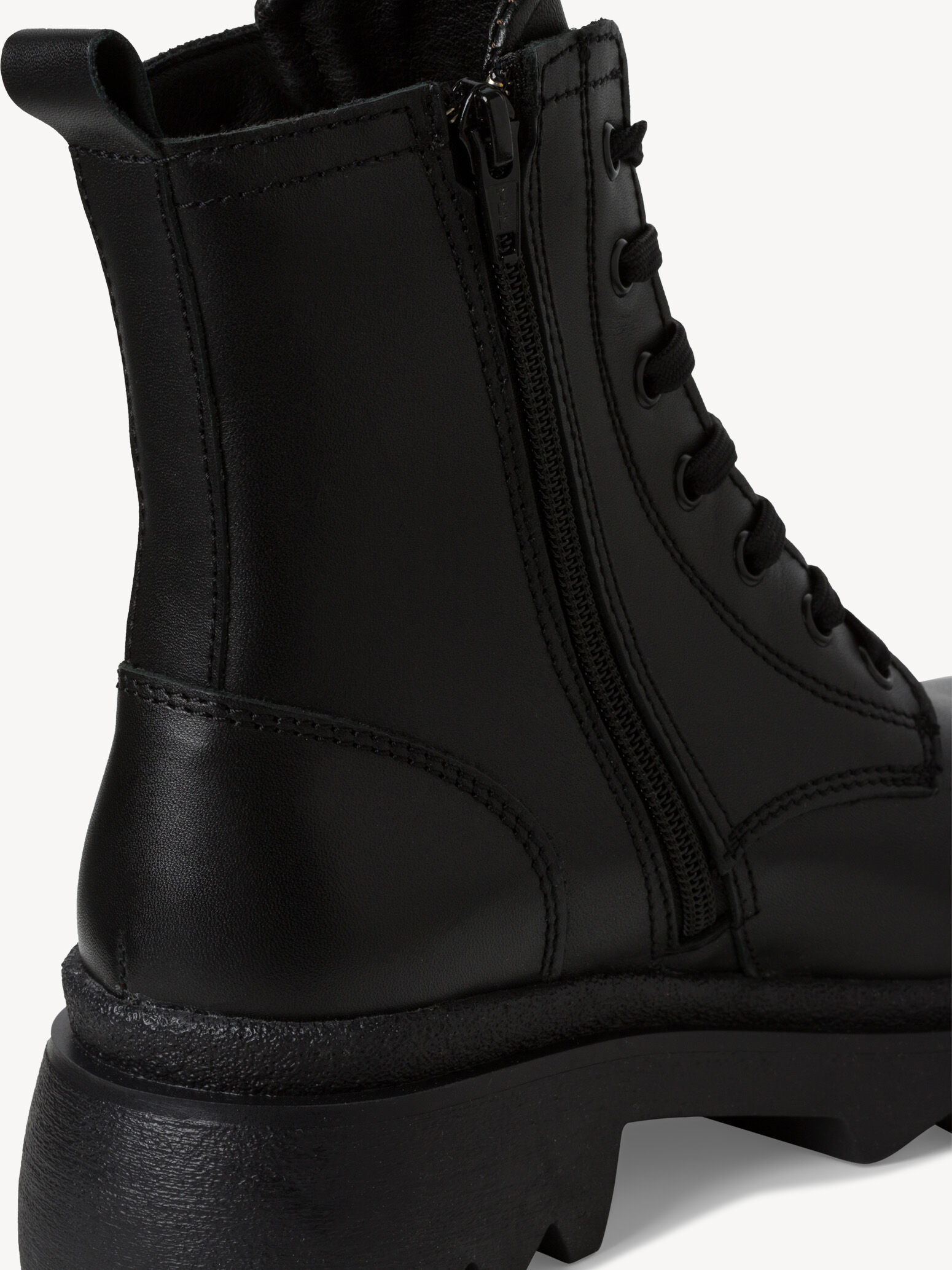 Bottine en cuir - noir