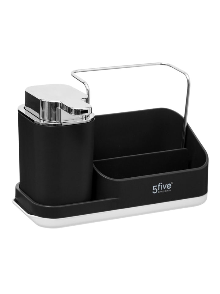 5five Simply Smart Spülmittelspender mit Organizer in schwarz günstig kaufen onesize