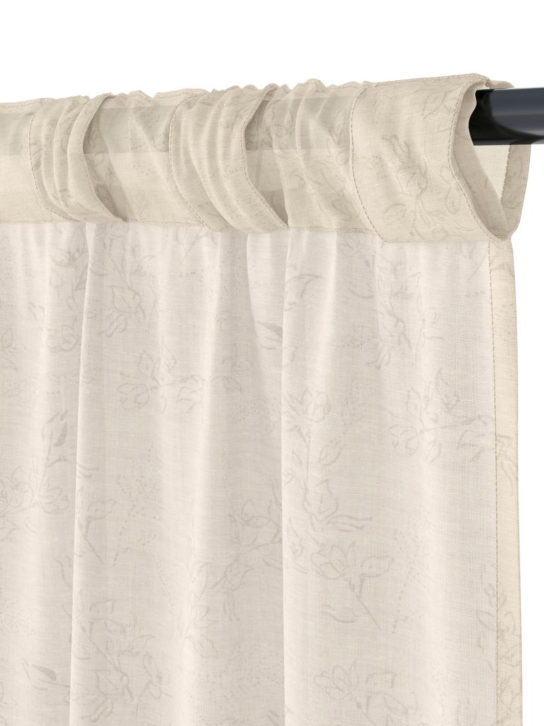 BIRKHOLM Vorhang BIRKHOLM 1x140x245cm Blumenbeige