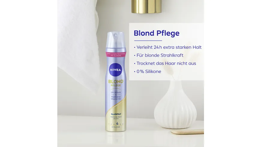 NIVEA Blond Pflege Haarspray Extra Stark 250 ml