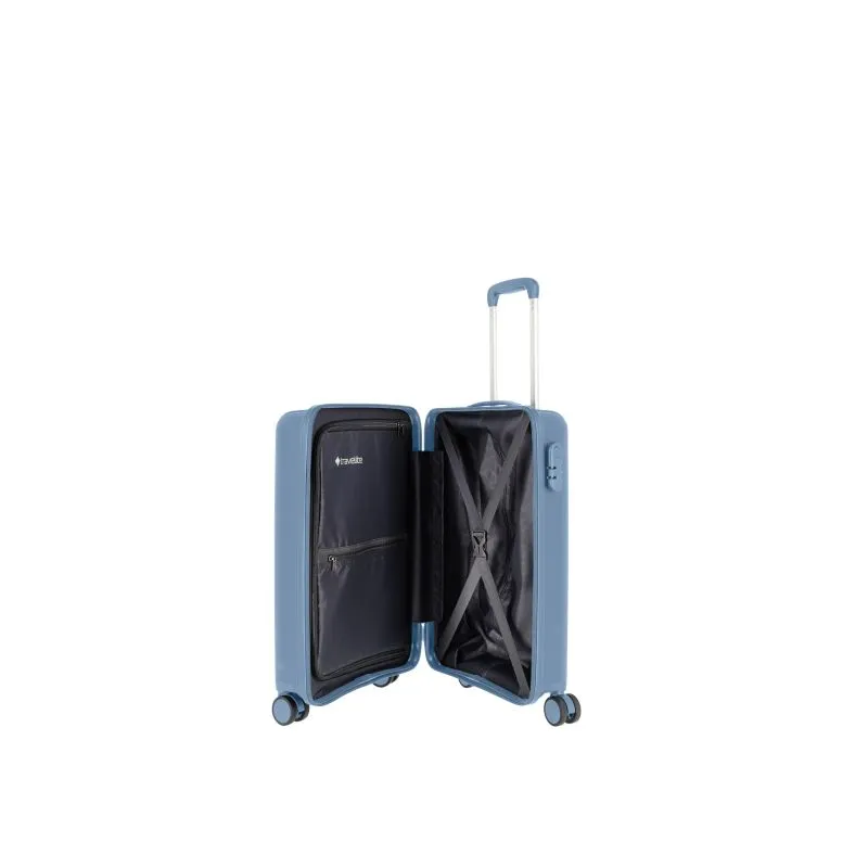 Travelite VAKA Kabinengepäck S mit 4 Rollen - Blaugrau