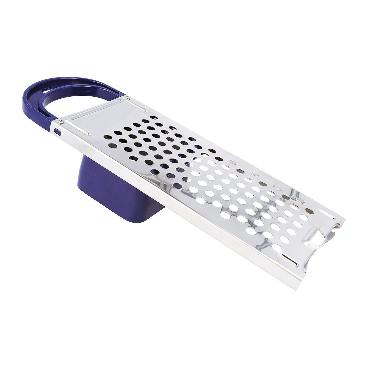 EUROHOME Spätzlehobel Edelstahl Spätzlereibe ohne Nase für Knöpfle mit Kunststoffgriff, Edelstahl, (Spätzlehobel 33 x 11 x 6,3 cm), Spätzlepresse runde Löcher - Reibe mit Trichter