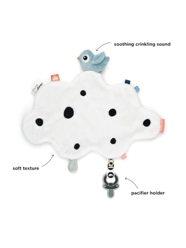 done by deer Baby-Kuscheltuch Happy clouds Blau, 0-24 Monate günstig kaufen onesize