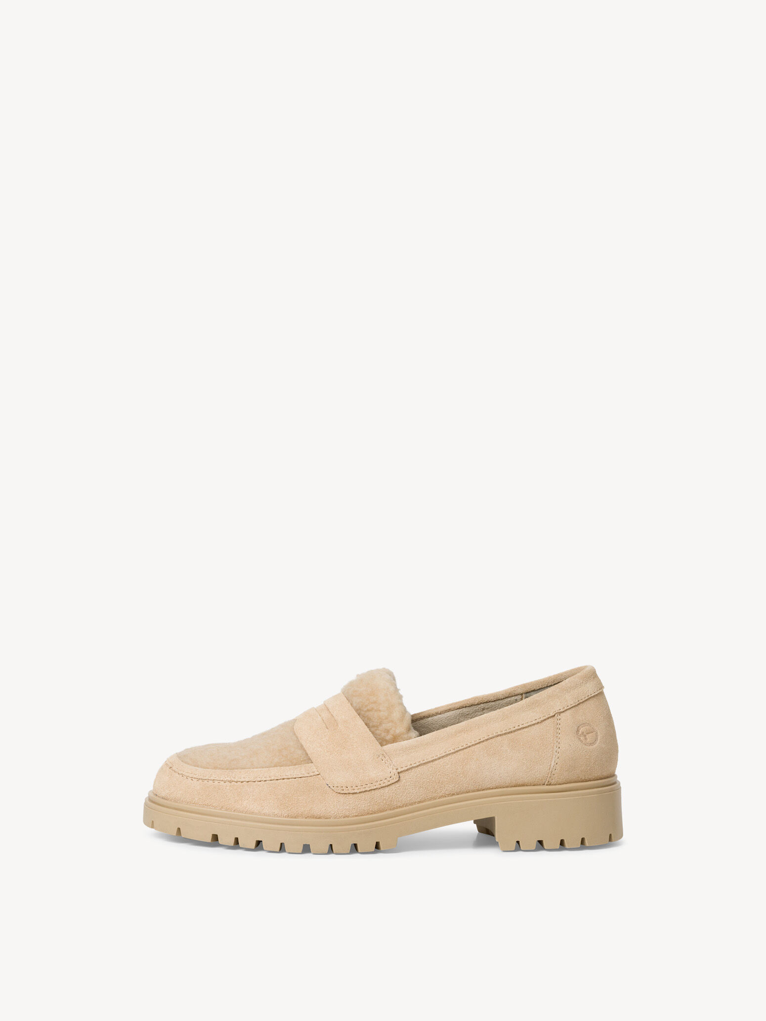 Slipper en cuir - beige