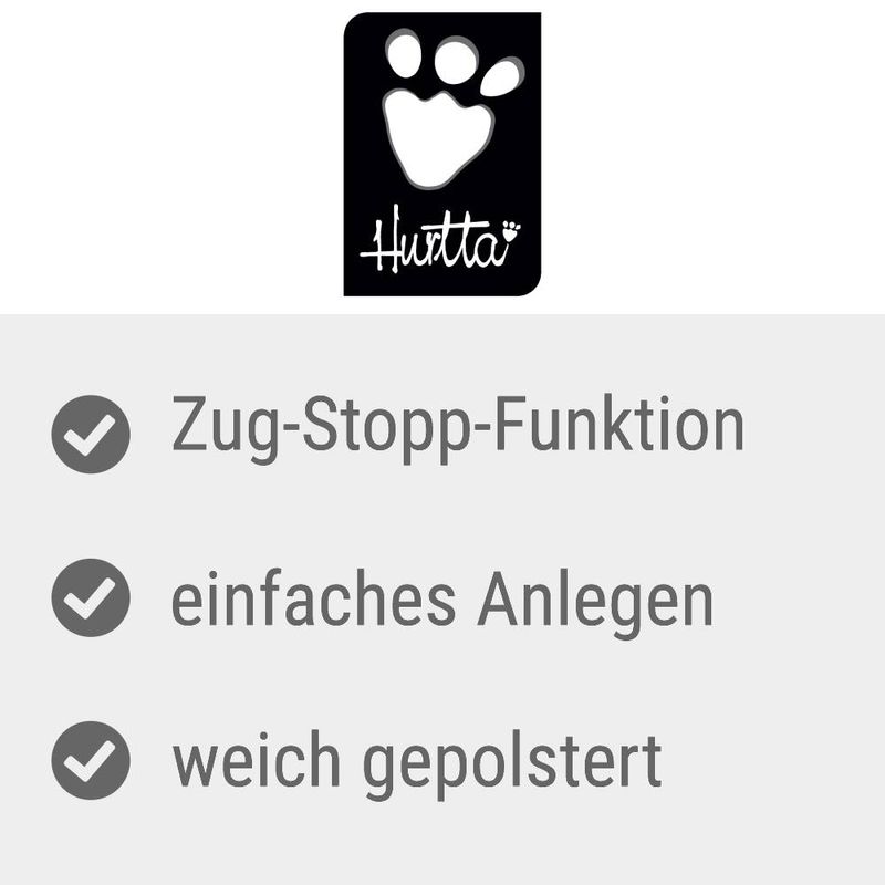 Hurtta Bare Zug-Stopp Halsband, coal zu TOP-Preisen