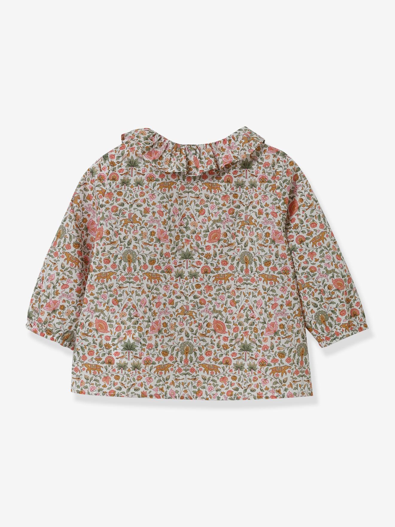 Blouse bébé CYRILLUS en tissu Liberty® rose imprimé