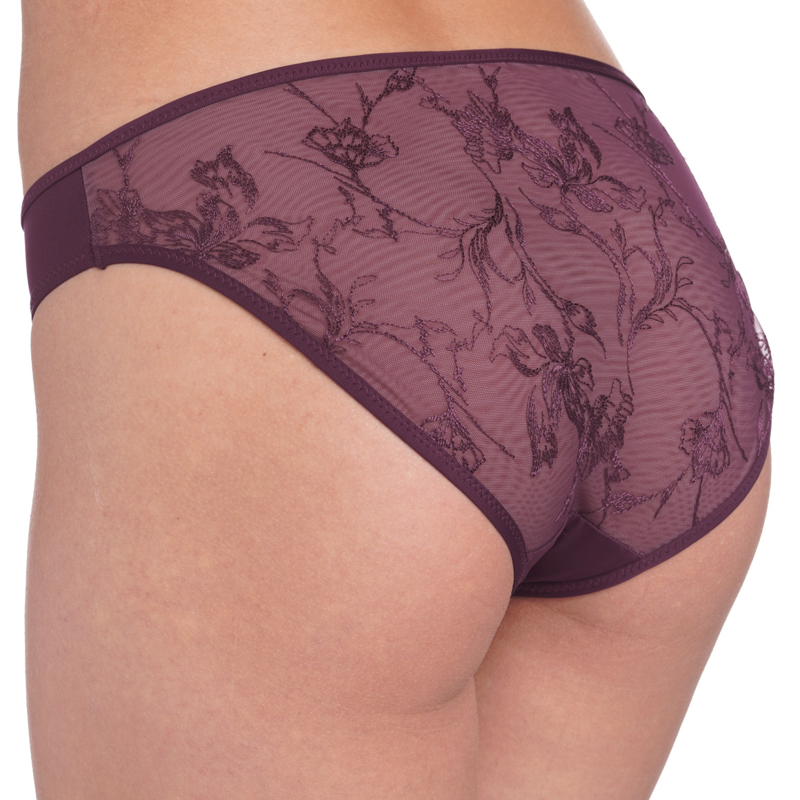 Damen Slip mit floraler Stickerei