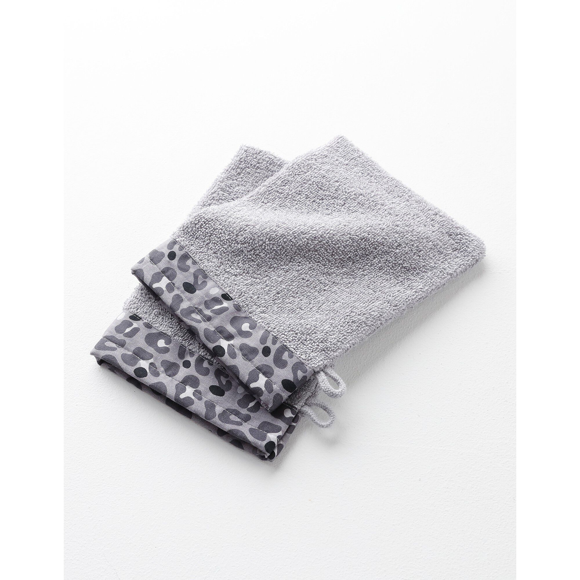 Éponge bouclette 420 g/m² liteau imprimé léopard
