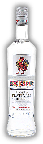 Cockspur Platinum White Rum Cockspur Platinum White Rum Herrliches Geschmacksprofil mit dem typischen Cockspur Charakter. 0,7	 Liter - Vol 40%
