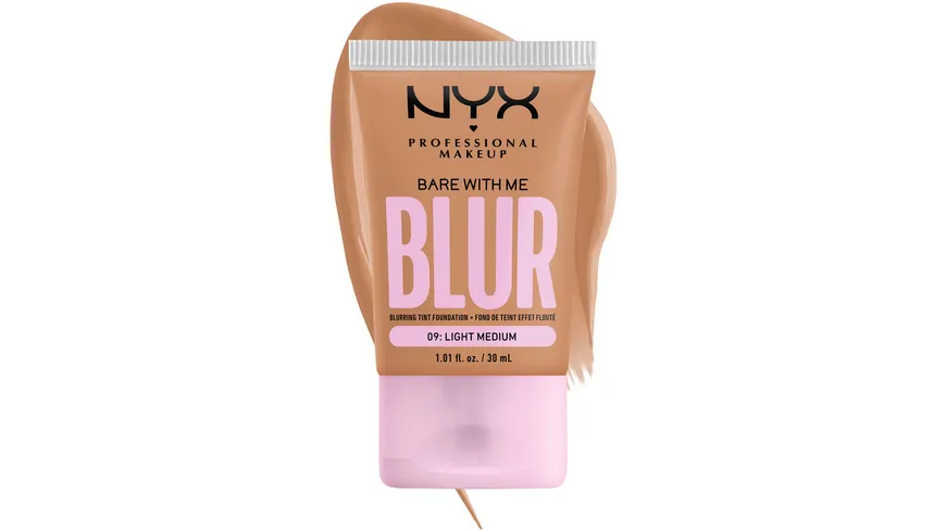 NYX PROFESSIONAL MAKEUP Bare with me Blur Tint Foundation 30 ml 09 - light medium