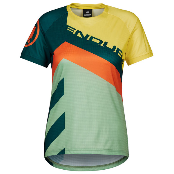 SINGLETRACK PRINT T-SHIRT LTD Damen - Fahrradtrikot