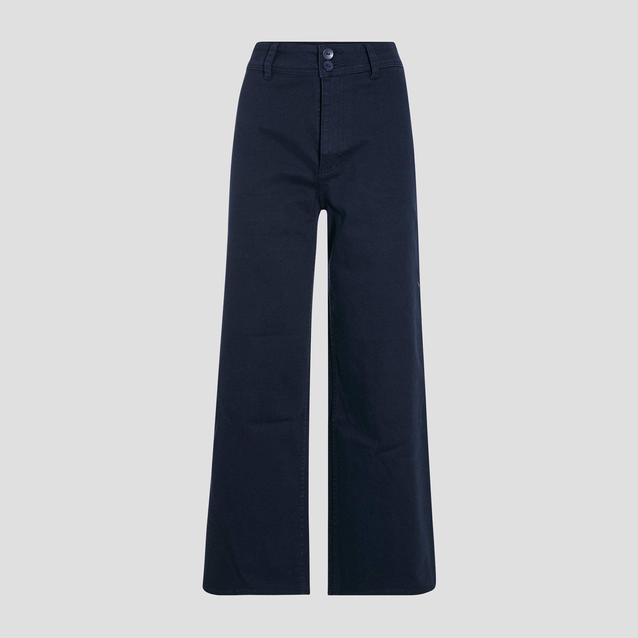 Jeans wide leg taille haute bleu marine femme | Cache Cache