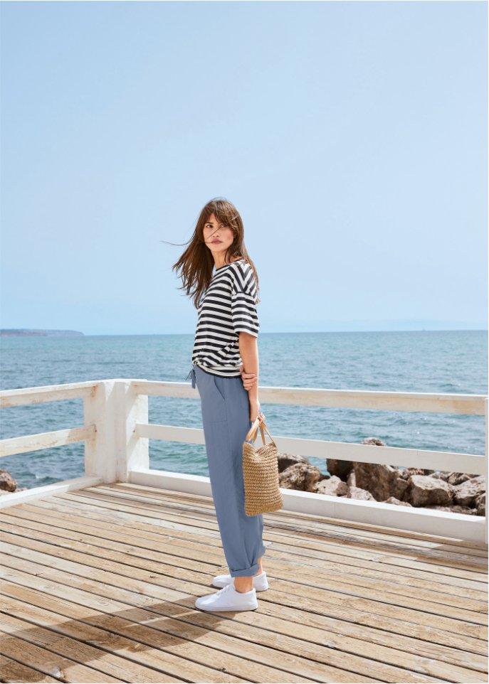 Gestreiftes Oversize-Shirt