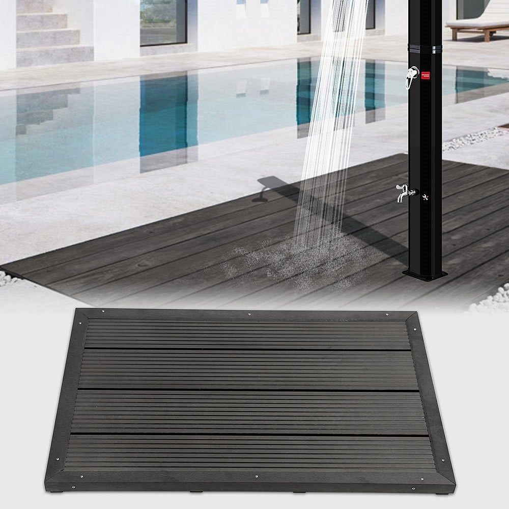 Melko Solardusche Bodenelement für Solardusche Gartendusche Zubehör Pooldusche Campingdusche, Hochwertiges Bodenelement für Solardusche und Pool