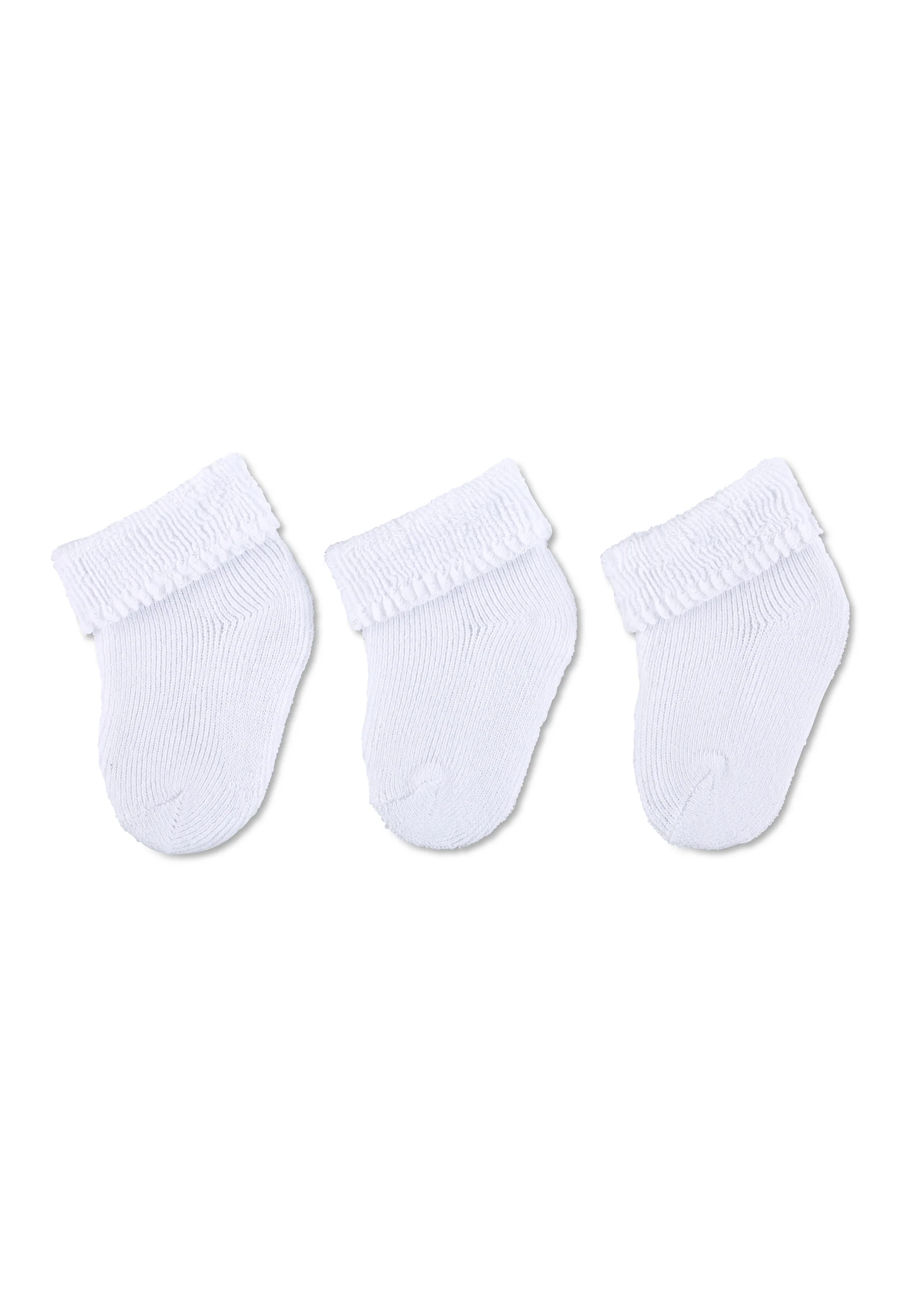 Erstlingssocken uni im 3er-Pack, 0-4 Monate