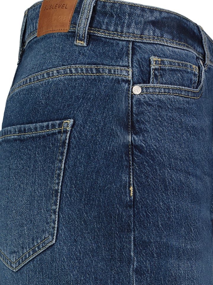 Sublevel Jeansrock in Dunkelblau günstig kaufen