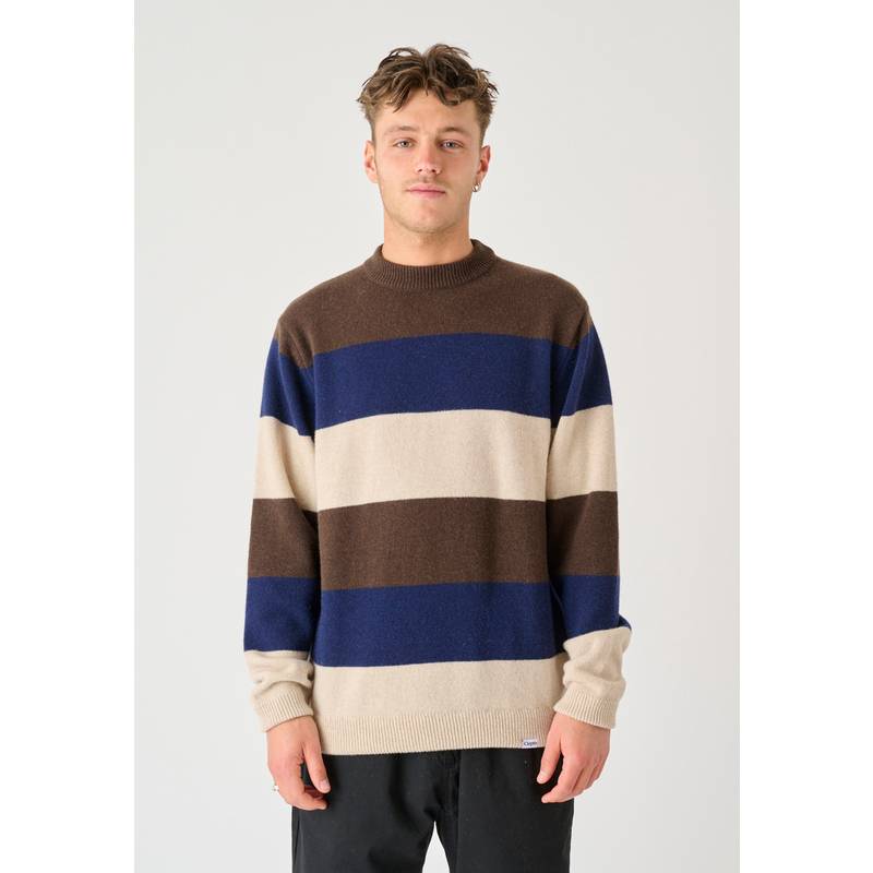 Cleptomanicx El Stripico Strickpullover Herren