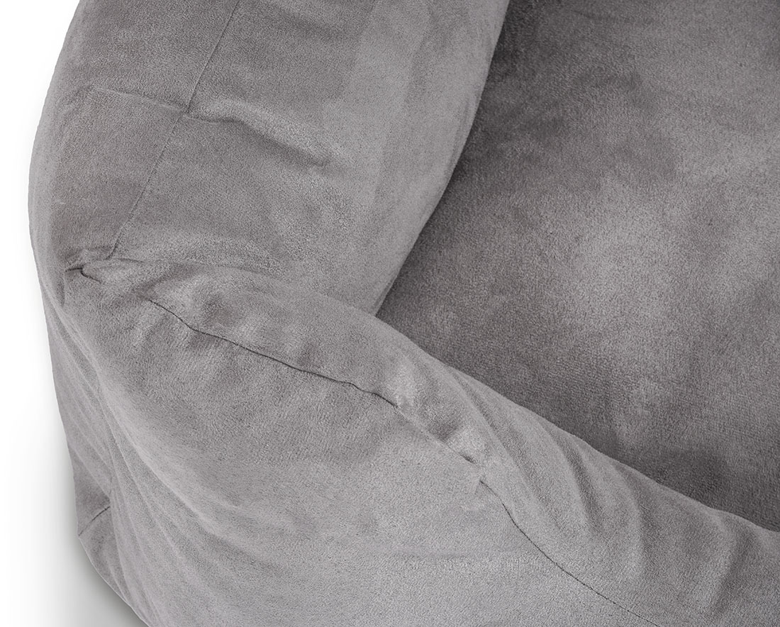 Knuffelwuff Hundebetten Knuffelwuff Hundebett Dreamline aus Velours grau XXL