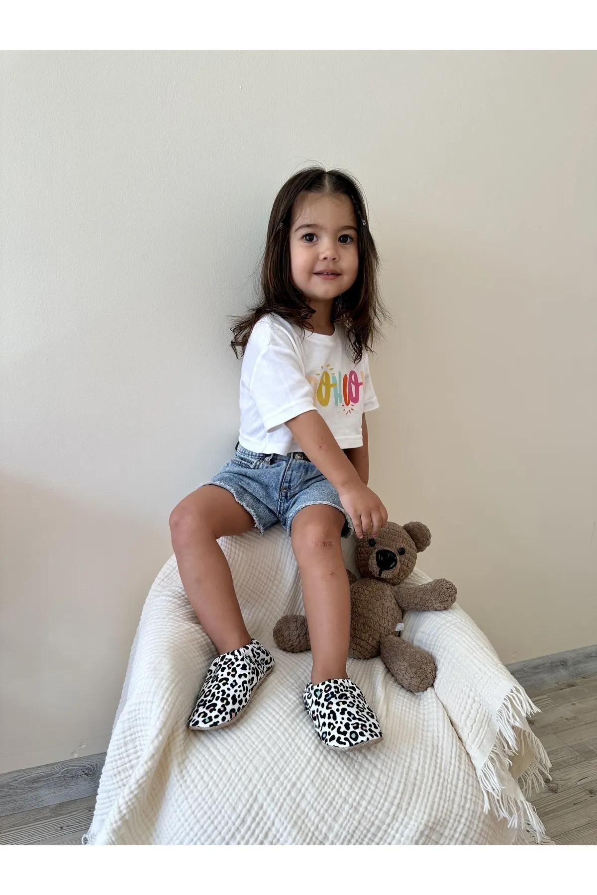 Ella Bonna  Mehrfarbige Babyschuhe mit rutschfester Sohle, Heimstiefel, Hausschuhe, Kindergartenschuhe, Hausschuhe
