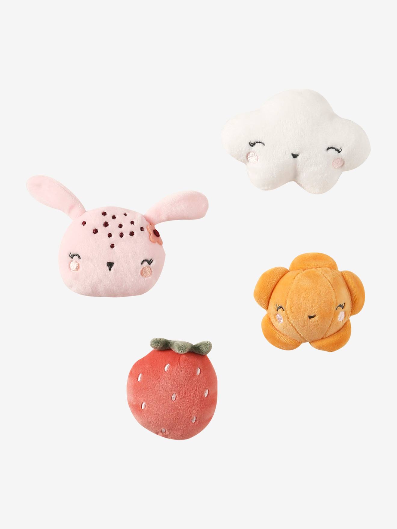 Vertbaudet Großer Baby Activity-Würfel ROSA WELT - rosa