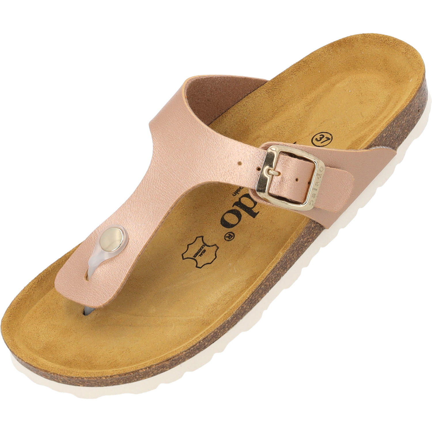 Palado Kos Metallic, Zehentrenner, Damen, Kupfer