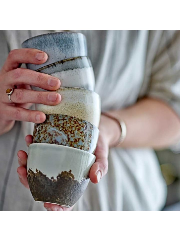 Bloomingville Becher PAULA KLEIN Grün Weiß günstig kaufen onesize