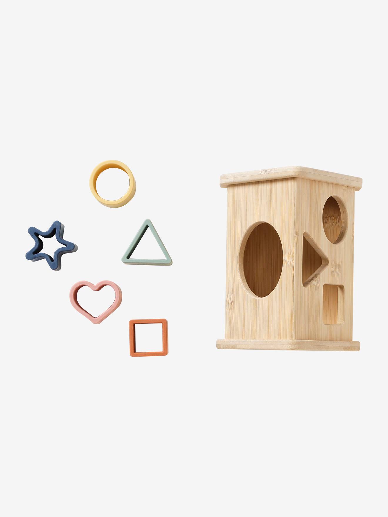 Vertbaudet Dreieckiges Baby Steckspiel - beige