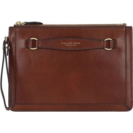 The Bridge Bettina Clutch Tasche Leder 24.5 cm