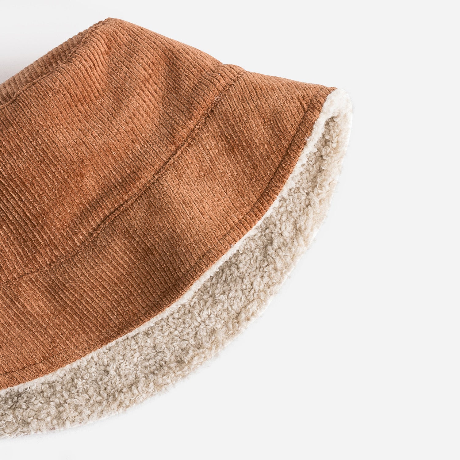 Bob TEXTO réversible velours camel et Sherpa écru