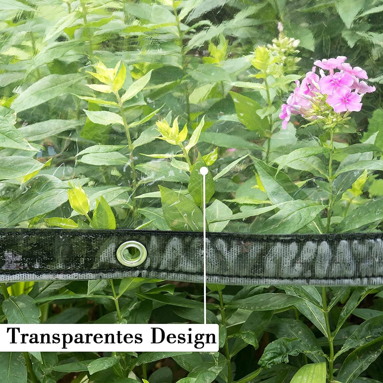 Woltu Gartenmöbel-Schutzhülle (1-St), PVC Plane 380g/m² mit Ösen und Seil