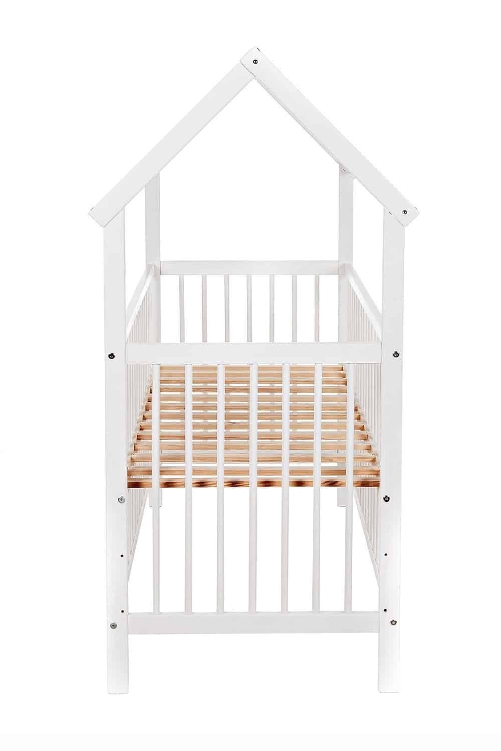Babyhafen Kinderbett Babyhafen Hausbett Kinderbett 120x60 Matratze Minky Bettset Sterne (Komplett set, Hausbett, Matratze, Bettwäscheset und Deko-Set (sehe Bildern), Komplettbett