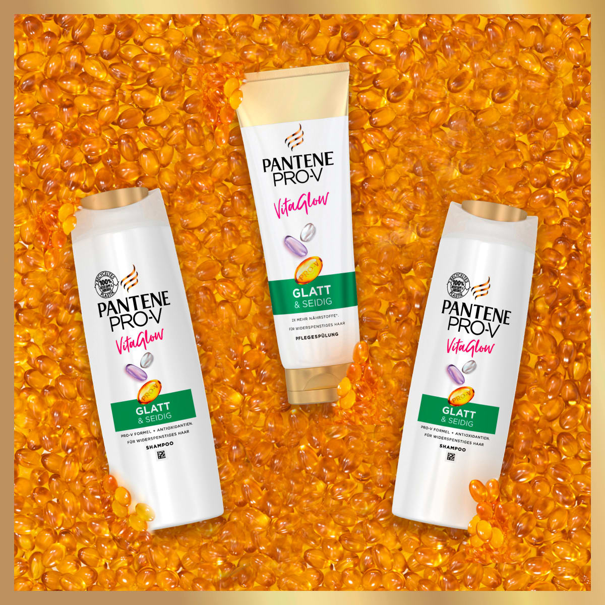 Shampoo Vita Glow Glatt & Seidig, 300 ml