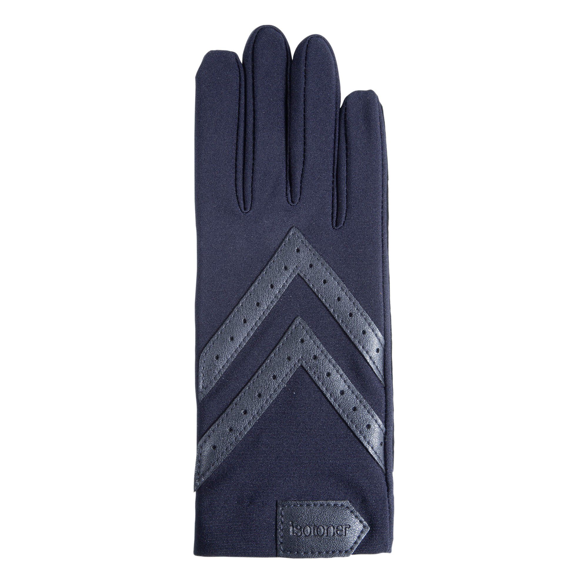Gants tactiles chevrons tissu extensible recyclé
