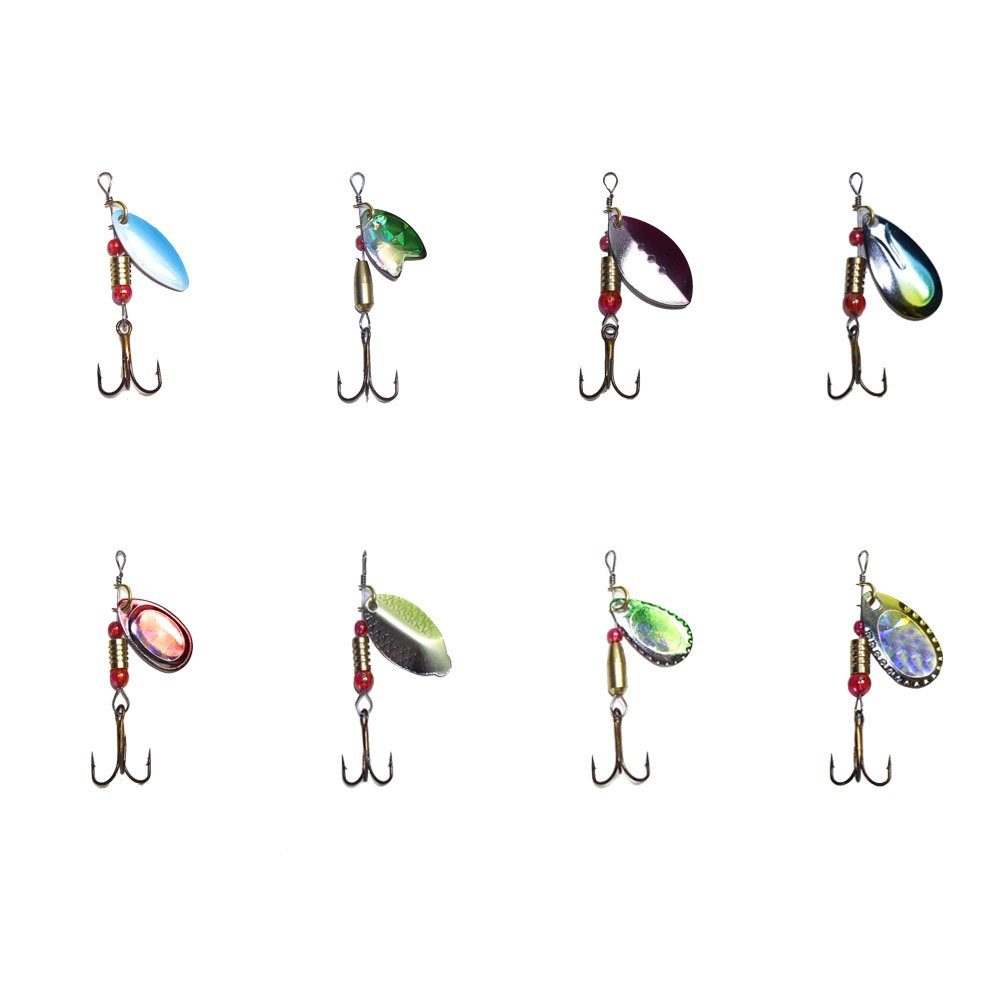 Croch Kunstköder Blinkerköder, Blinker Set AngelKöder für Hecht, Zander, Barsch, Forelle