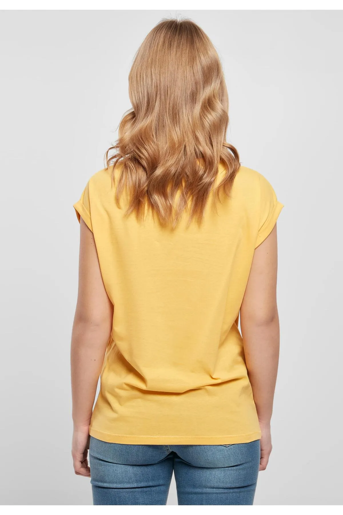 Urban Classics  Damen T-Shirt mit verlängerter Schulterpartie für Damen