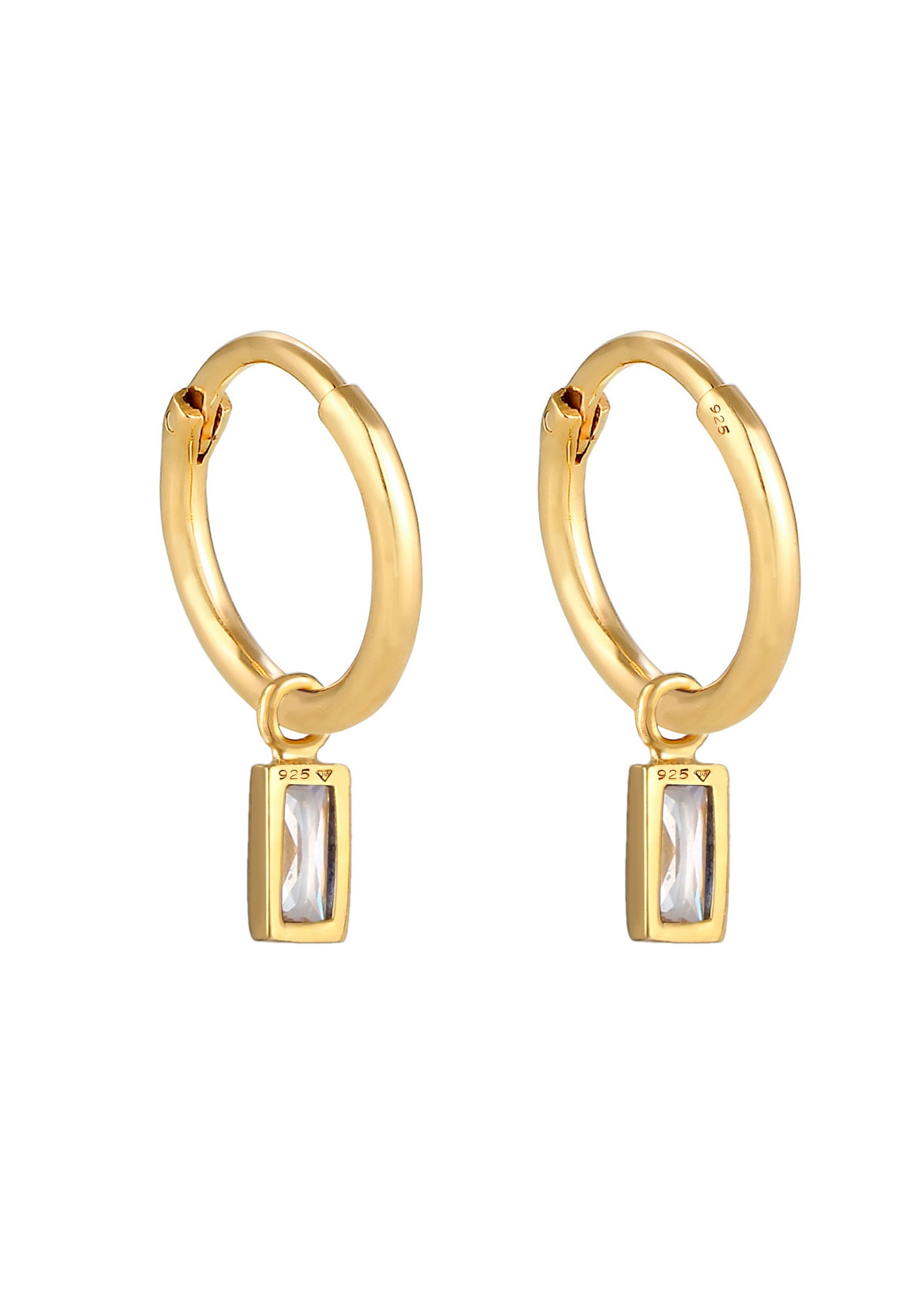 Orecchini Elli eleganti in filigrana con zirconi cubici da donna - Argento 925/1000 placcato oro