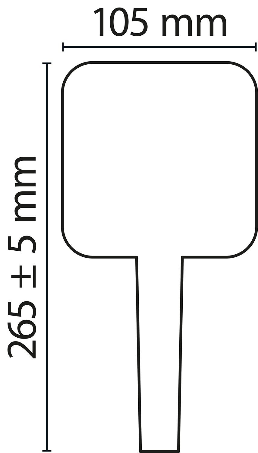 SCHÖNER WOHNEN-Kollektion Handbrause Verina, eckig, 10,5 cm, 3-strahlig, wassersparend, Anti-Kalk, Chrom