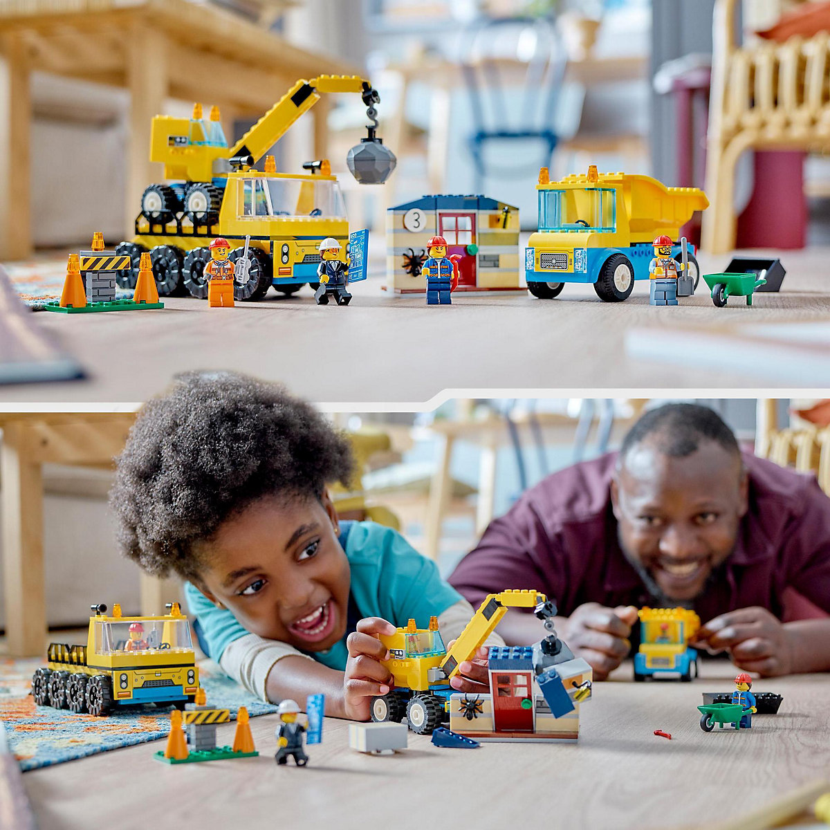 LEGO® City 60391 Baufahrzeuge und Kran mit Abrissbirne