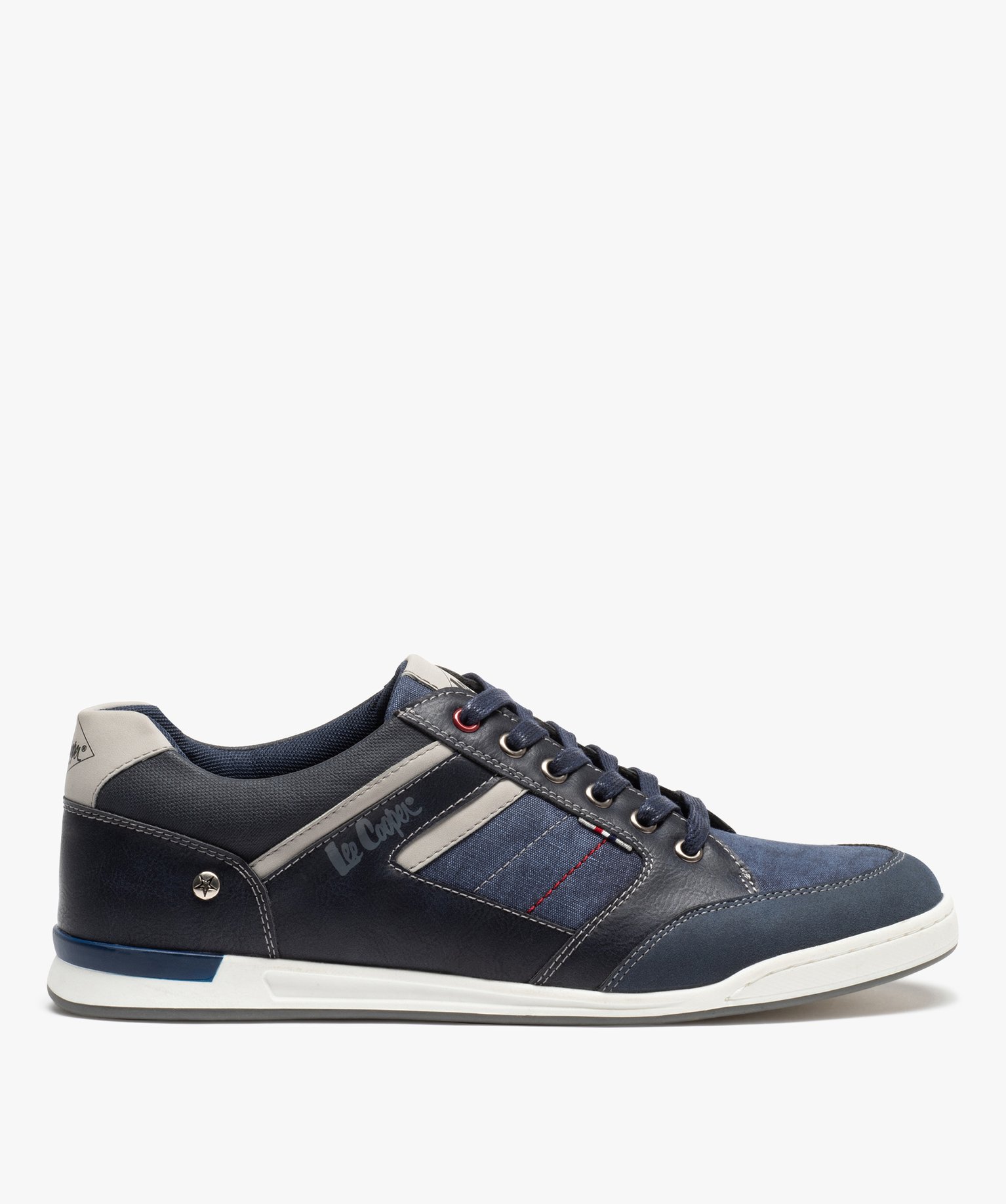 Baskets homme unies tendance denim - Lee Cooper marine | GEMO
