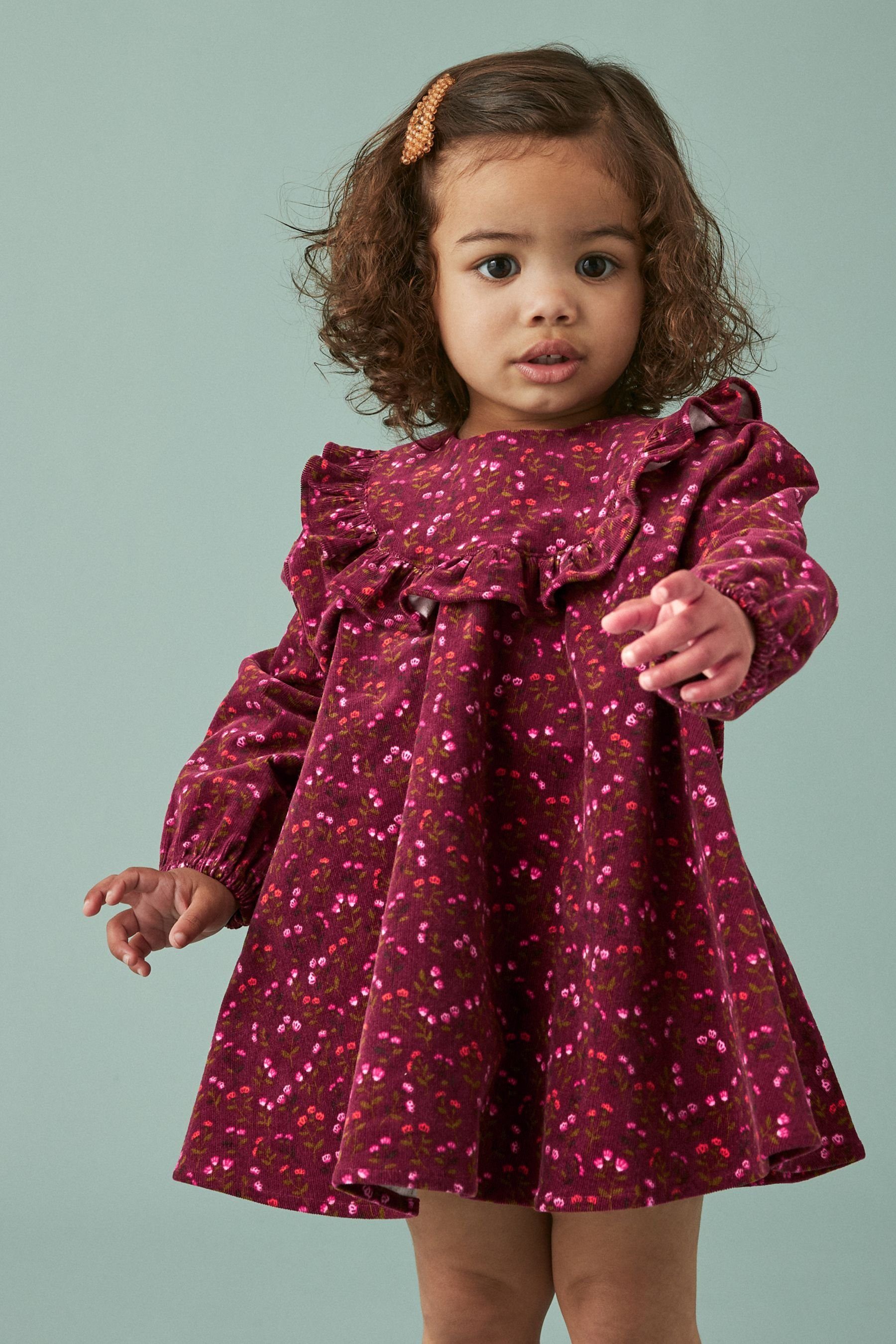 Next Cordkleid Cordkleid mit Print (1-tlg)