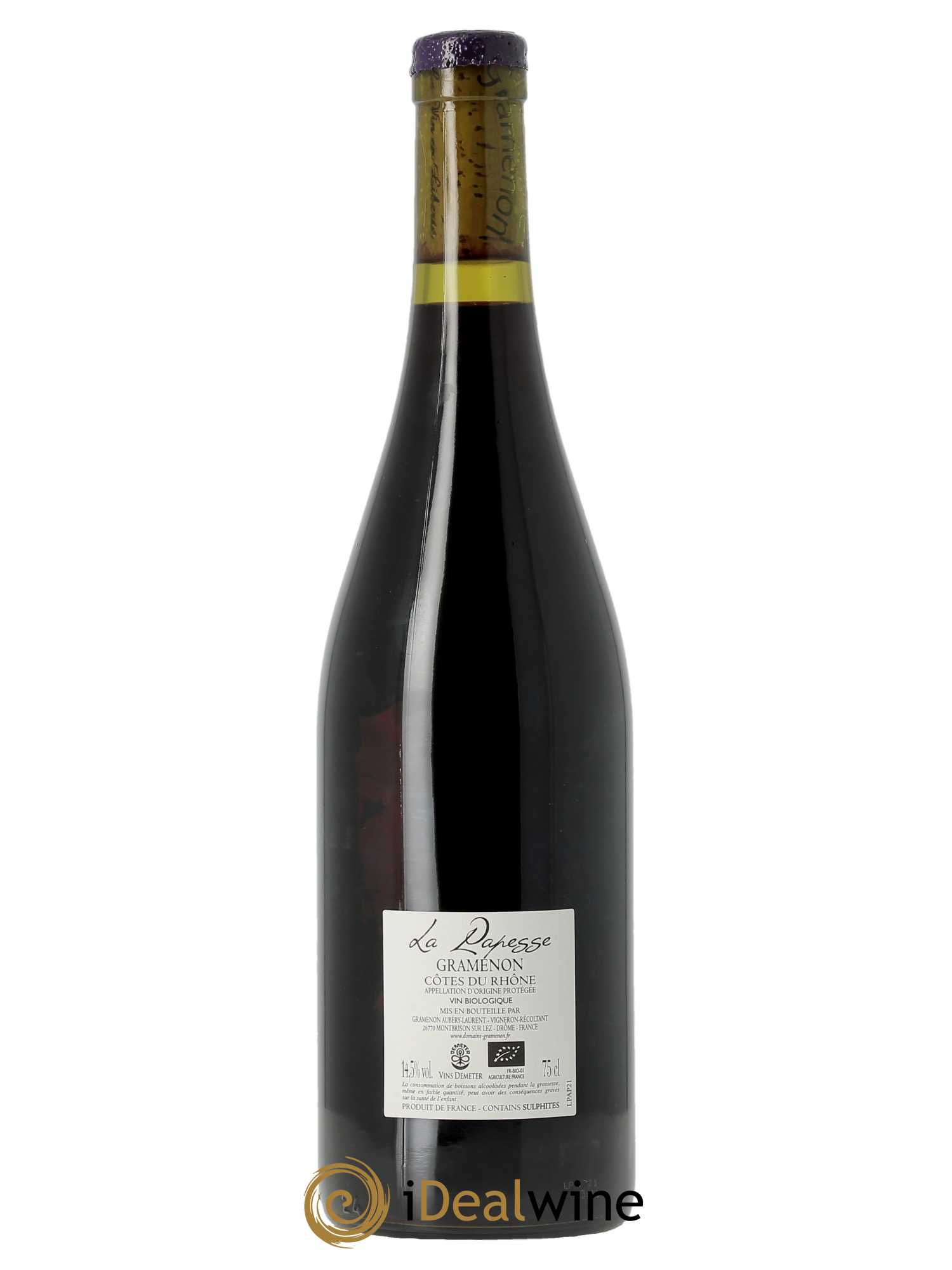 Vinsobres La Papesse Gramenon (Domaine)  2021 - Lot de 1 Bouteille